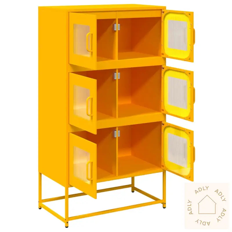 Highboard Sennepsgul 68X39X123 Cm Stål