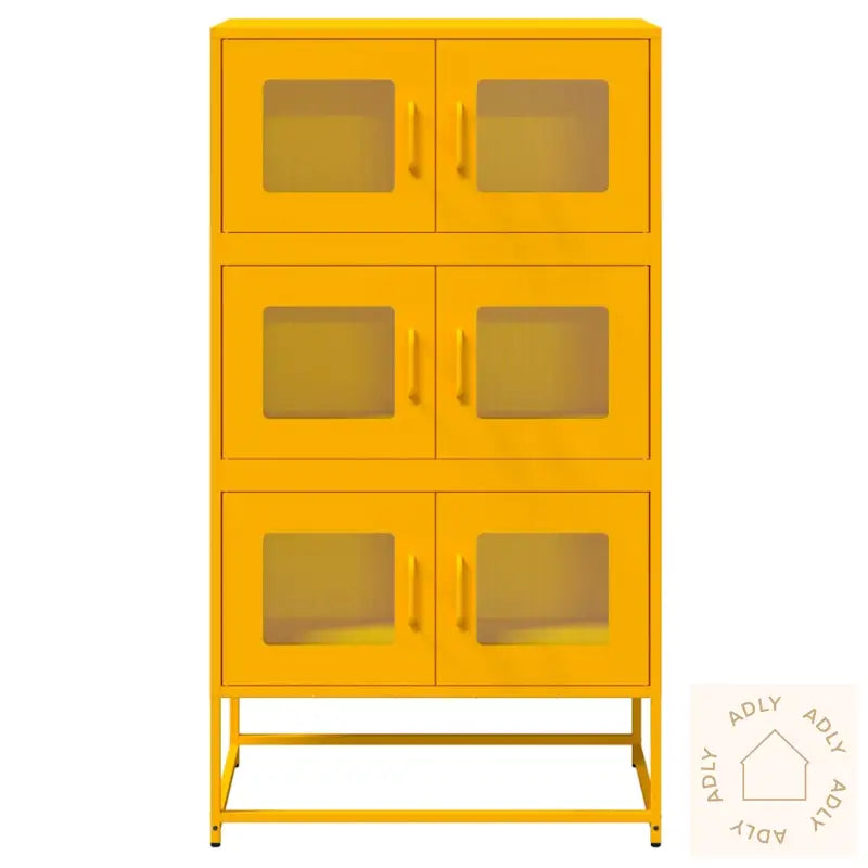 Highboard Sennepsgul 68X39X123 Cm Stål