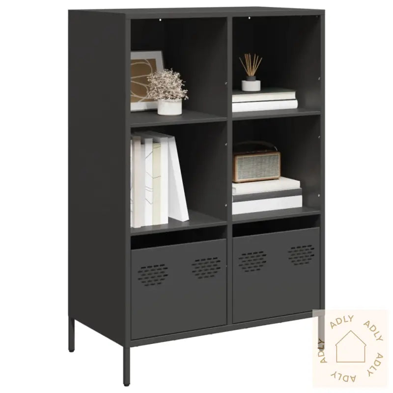 Highboard Svart 68X39X103,5 Cm Stål