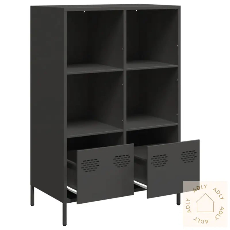 Highboard Svart 68X39X103,5 Cm Stål