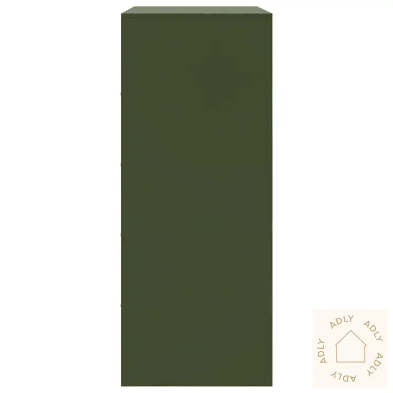 Highboard Olivengrønn 67X39X95 Cm Stål