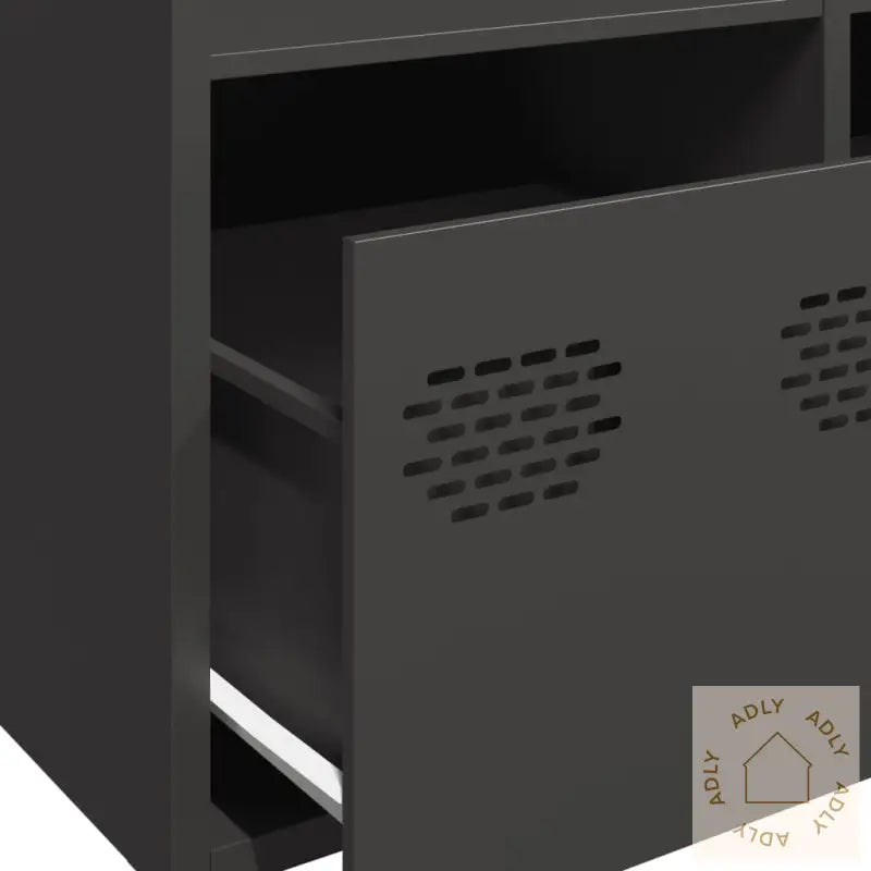 Highboard Svart 68X39X103,5 Cm Stål