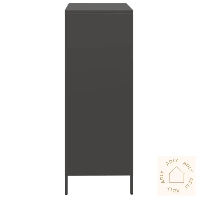 Highboard Svart 68X39X103,5 Cm Stål