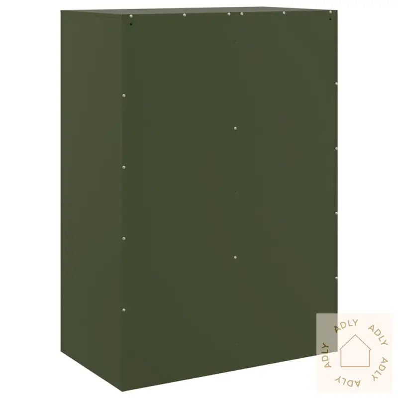 Highboard Olivengrønn 67X39X95 Cm Stål