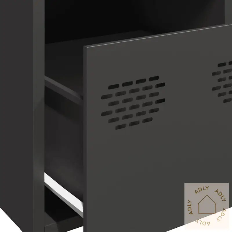 Highboard Svart 39X35X103,5 Cm Stål