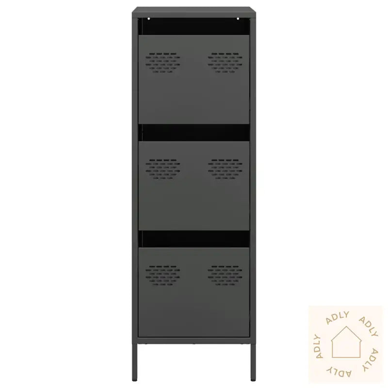Highboard Svart 39X35X103,5 Cm Stål
