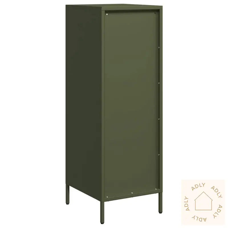 Highboard Olivengrønn 39X35X103,5 Cm Stål