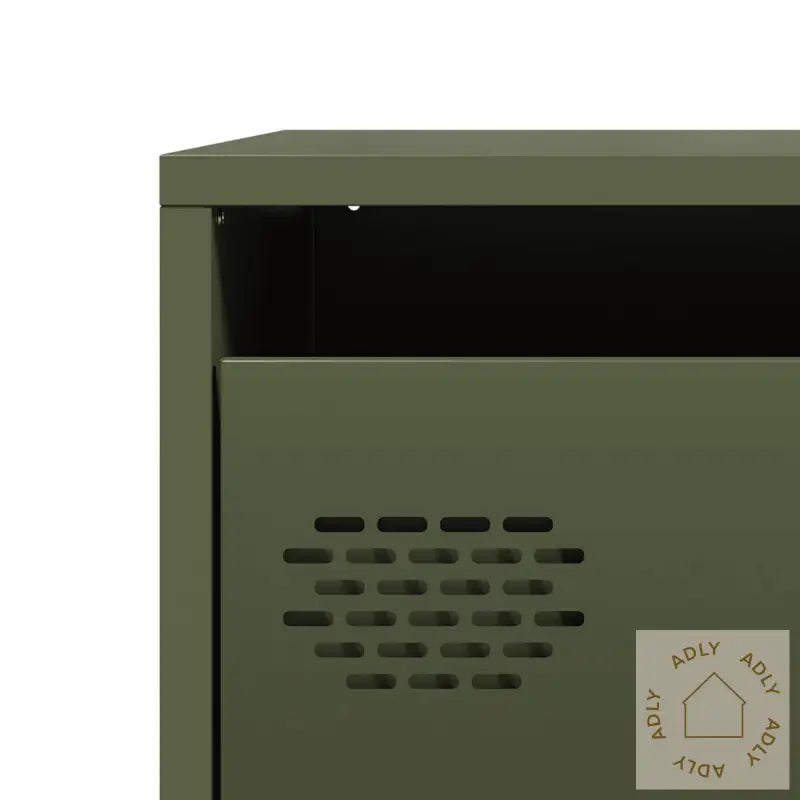 Highboard Olivengrønn 39X35X103,5 Cm Stål