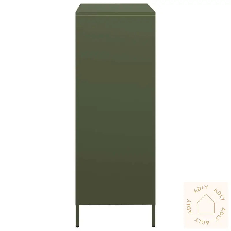 Highboard Olivengrønn 39X35X103,5 Cm Stål