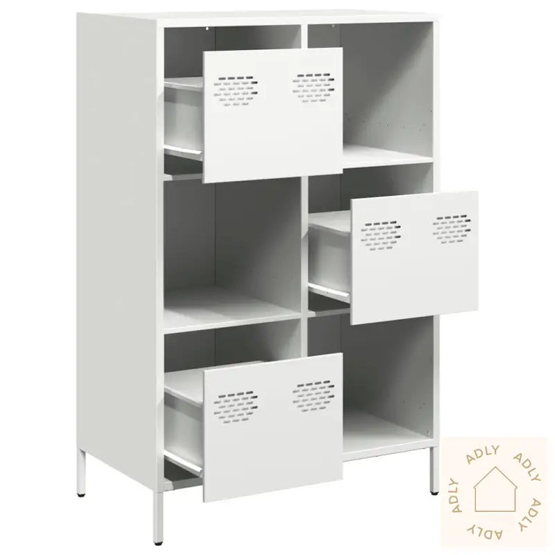 Highboard Hvit 68X39X103,5 Cm Stål