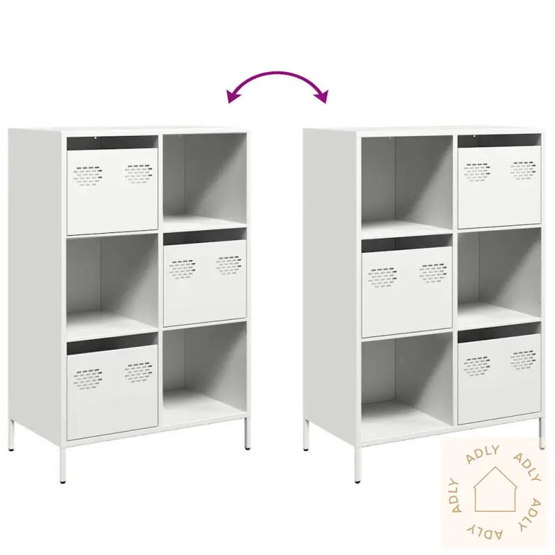 Highboard Hvit 68X39X103,5 Cm Stål