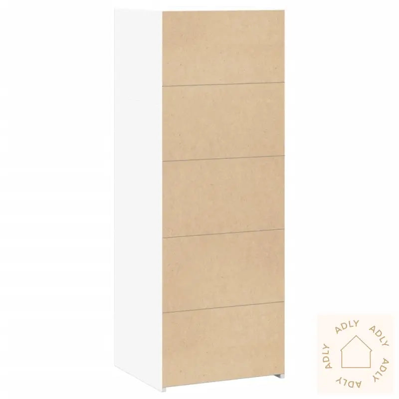 Hylle Hvit 45X41X124 Cm Konstruert Tre