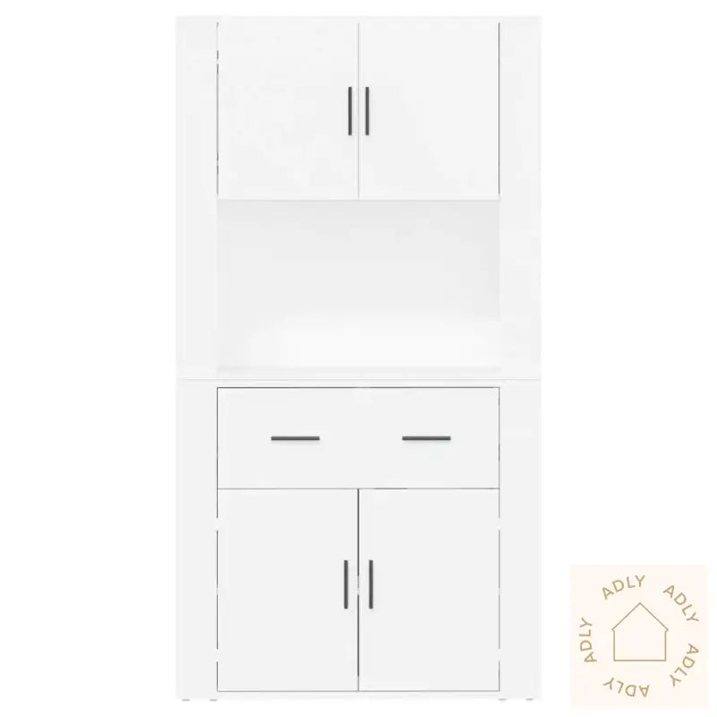 Highboard Hvit Konstruert Tre