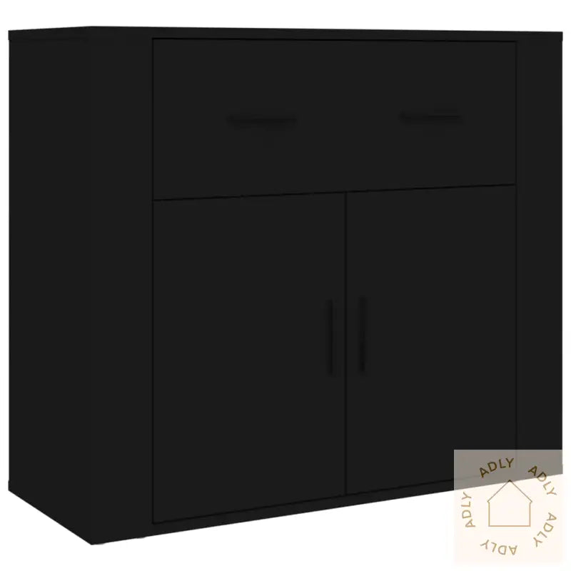 Highboard Svart Konstruert Tre
