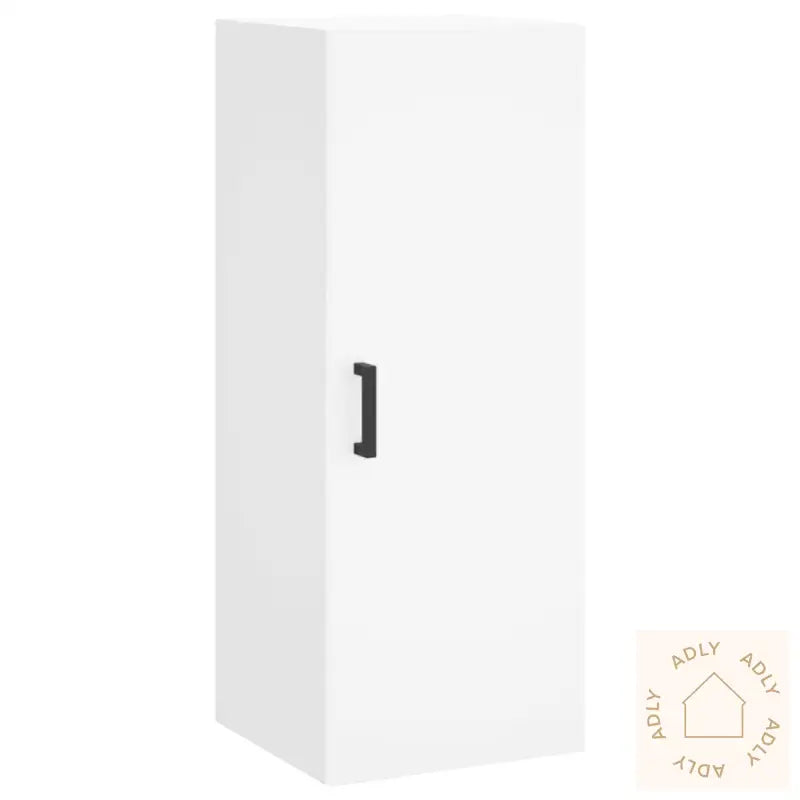 Highboard Hvit 34,5X34X180 Cm Konstruert Tre