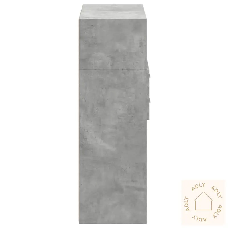 Hylle Betonggrå 80X42,5X124 Cm Konstruert Tre