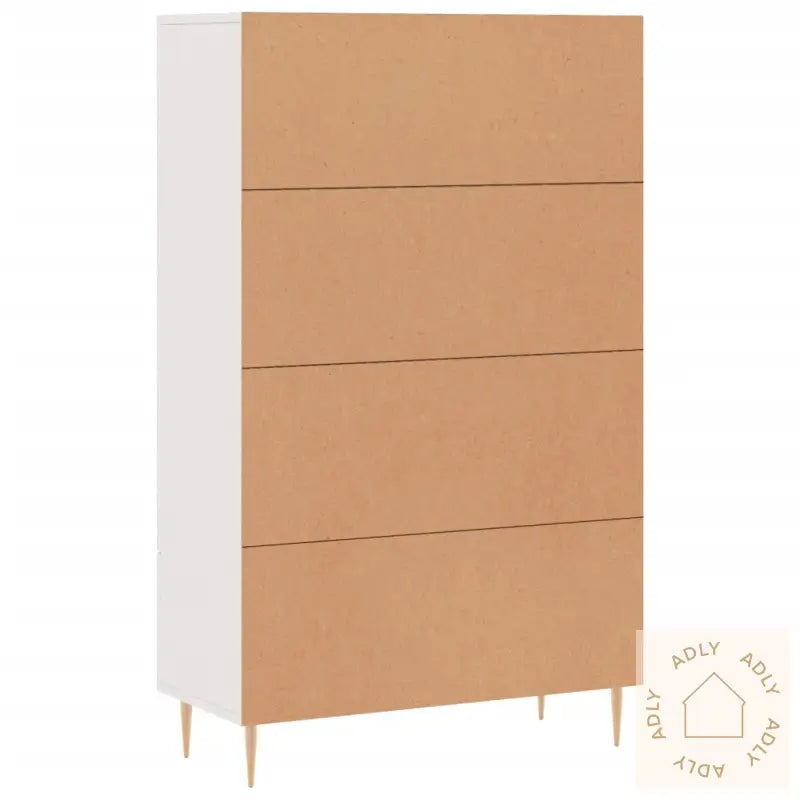 Highboard Hvit 69,5X31X115 Cm Konstruert Tre