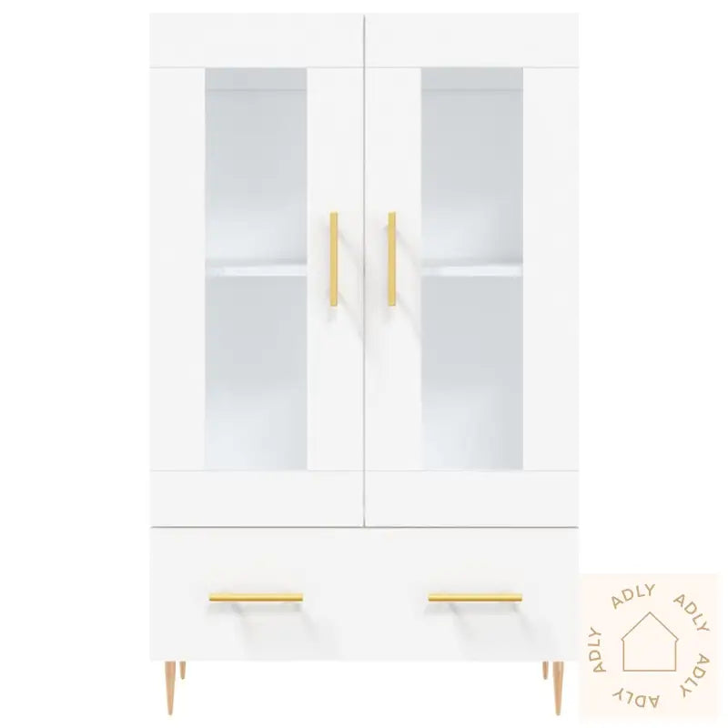 Highboard Hvit 69,5X31X115 Cm Konstruert Tre