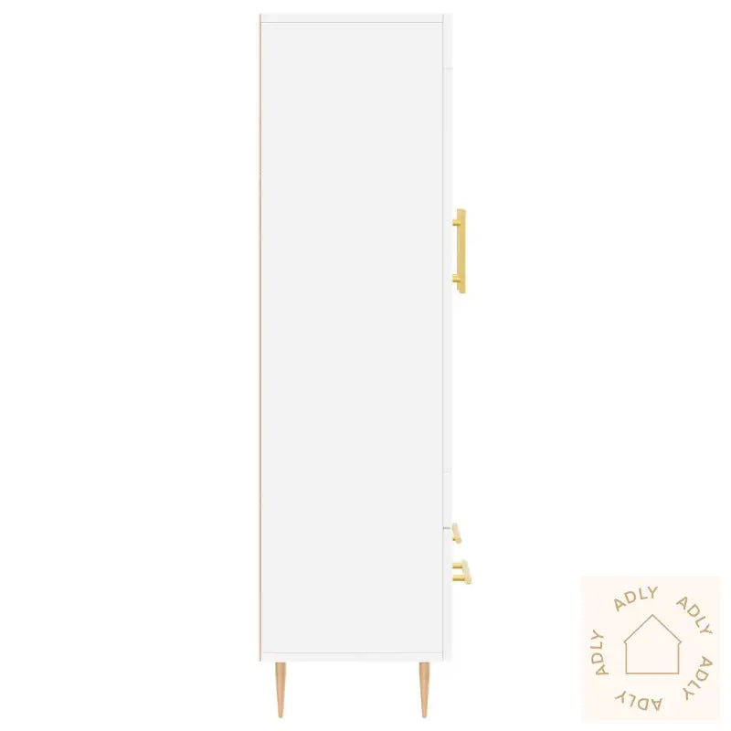Highboard Hvit 69,5X31X115 Cm Konstruert Tre