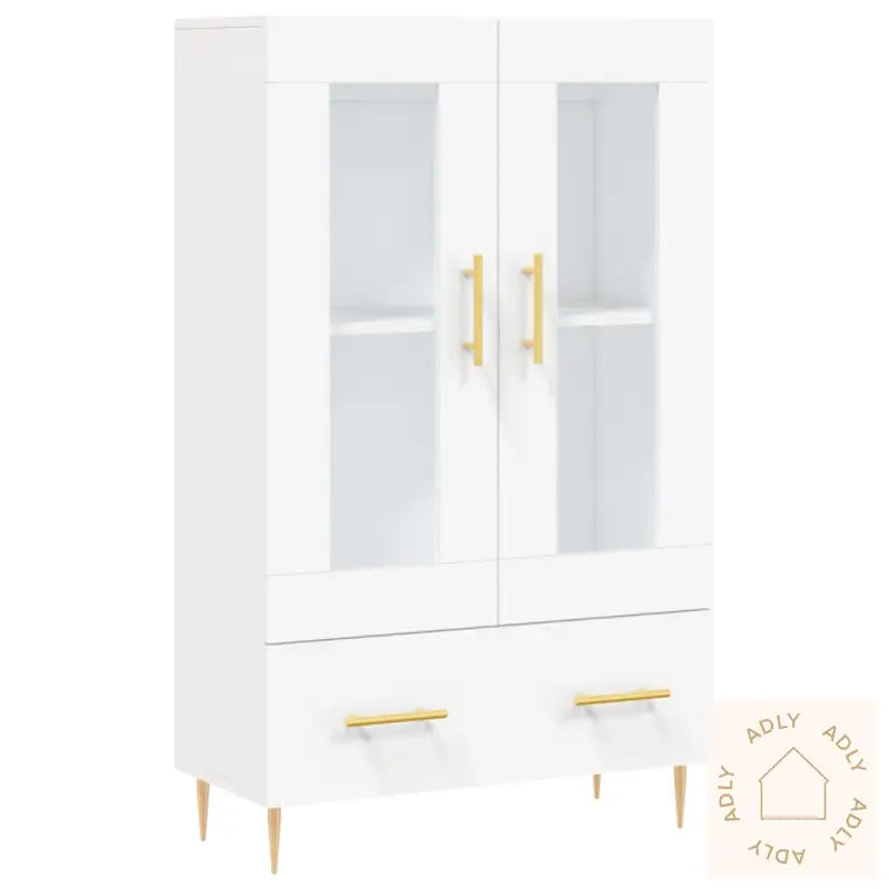 Highboard Hvit 69,5X31X115 Cm Konstruert Tre