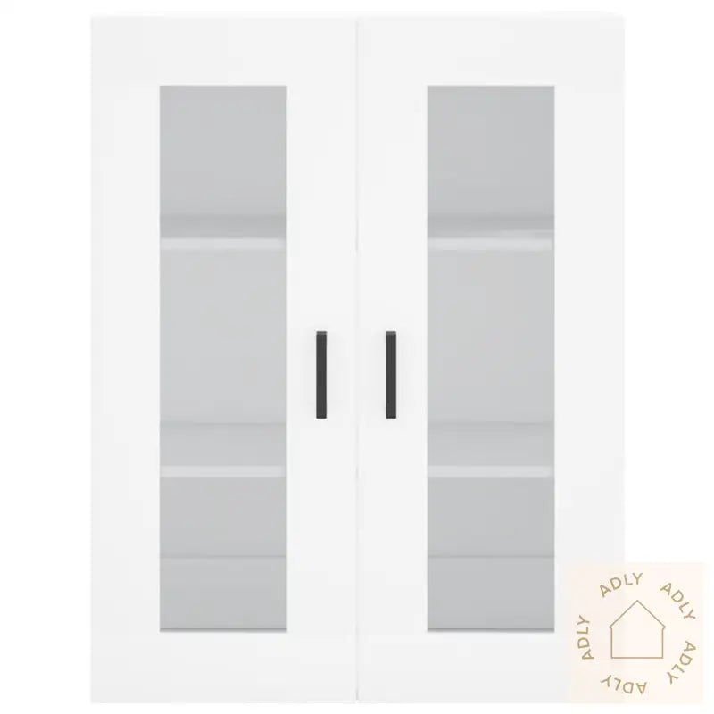 Highboard Hvit 69,5X34X180 Cm Konstruert Tre