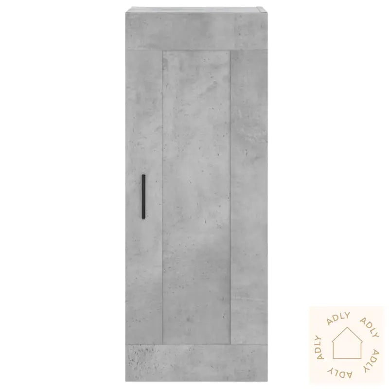 Highboard Betonggrå 34,5X34X180 Cm Konstruert Tre