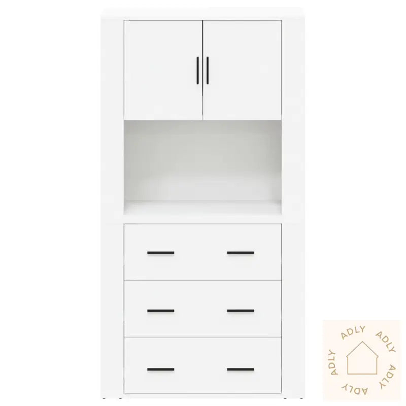 Highboard Hvit Konstruert Tre
