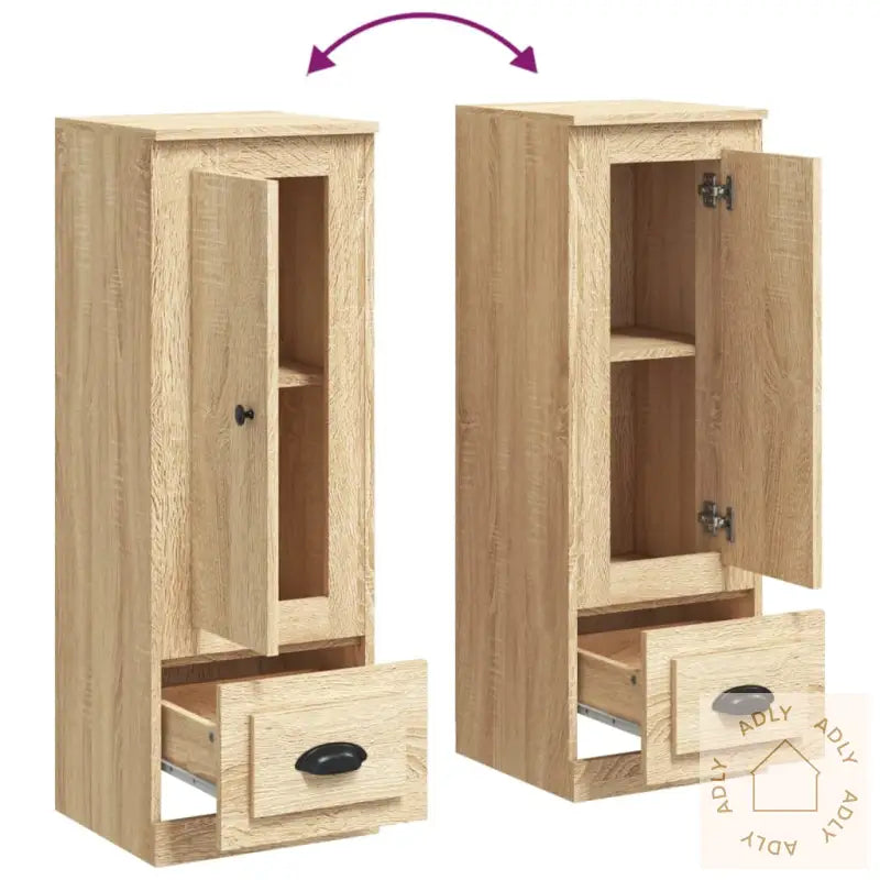 Highboard Sonoma Eik 36X35,5X103,5 Cm Konstruert Tre
