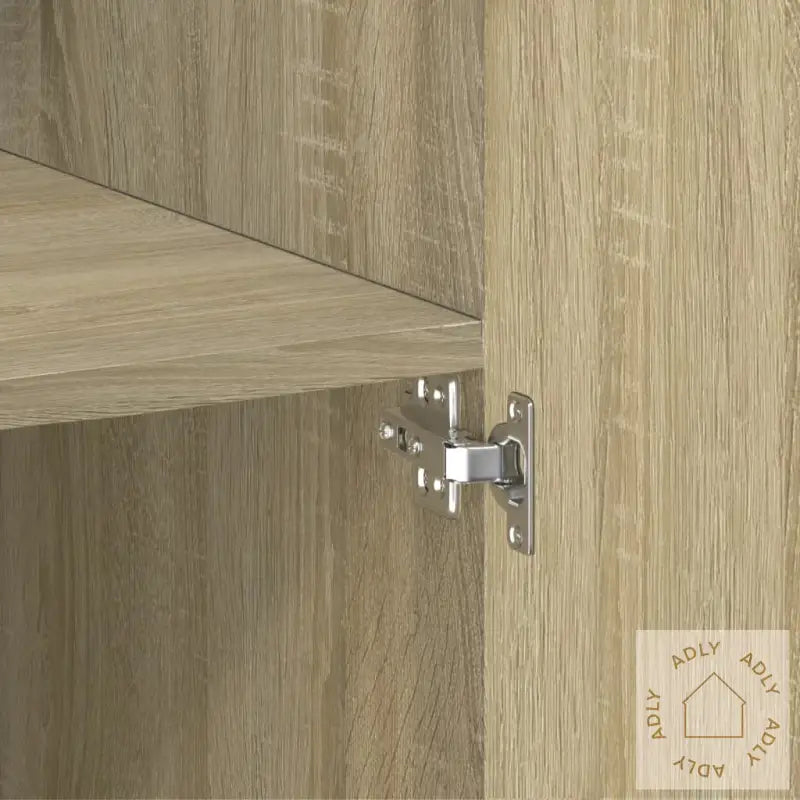 Highboard Sonoma Eik 80X42,5X185 Cm Konstruert Tre