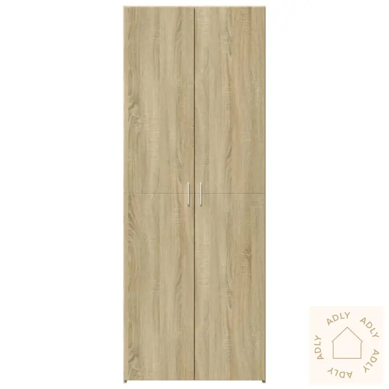 Highboard Sonoma Eik 80X42,5X185 Cm Konstruert Tre