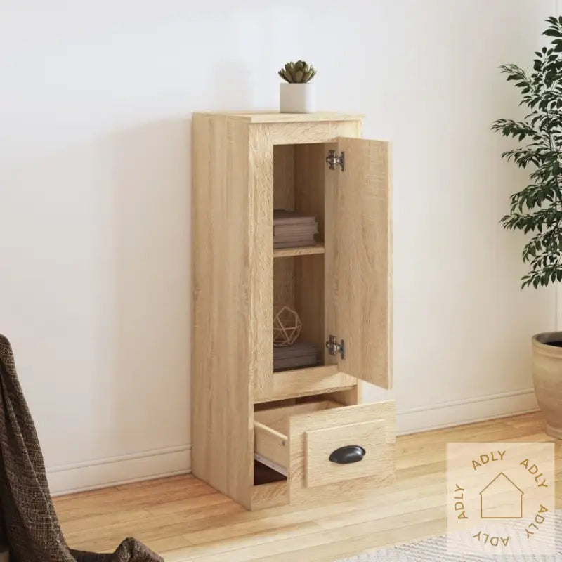Highboard Sonoma Eik 36X35,5X103,5 Cm Konstruert Tre