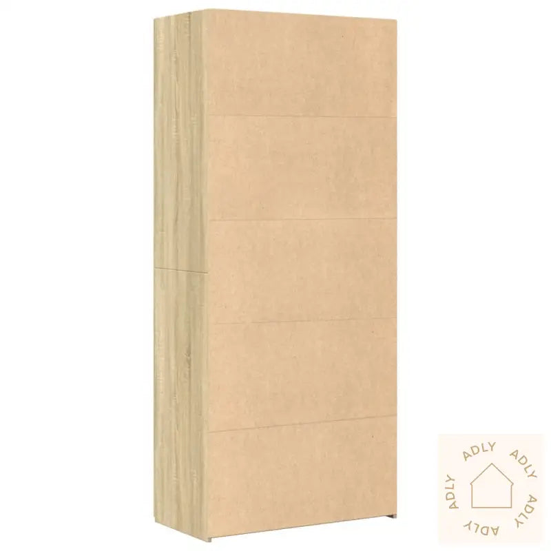 Highboard Sonoma Eik 80X42,5X185 Cm Konstruert Tre