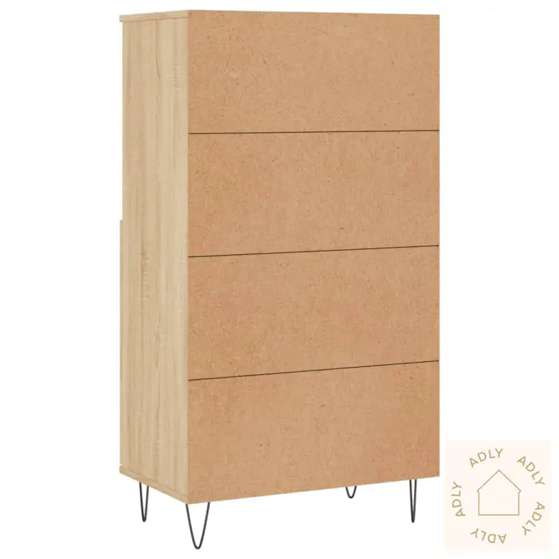 Highboard Sonoma Eik 60X36X110 Cm Konstruert Tre