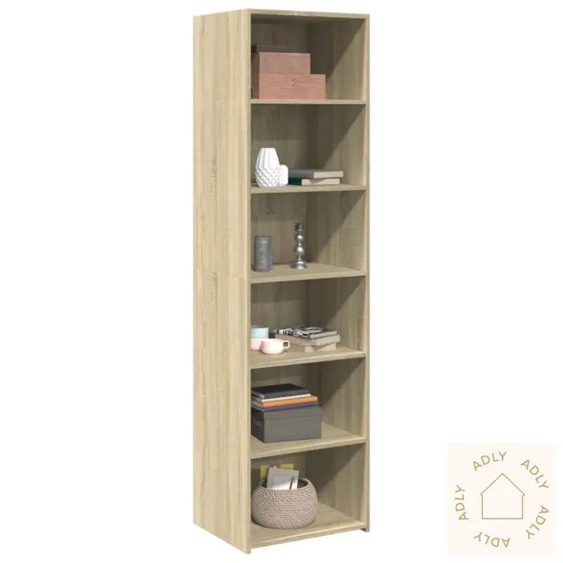 Highboard Sonoma Eik 50X41X185 Cm Konstruert Tre