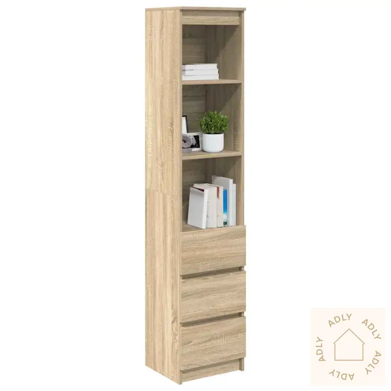 Høybord Sonoma Eik 37,5X35X180 Cm Konstruert Tre