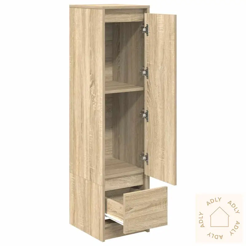 Highboard Sonoma Eik 29,5X34X119,5 Cm Konstruert Tre