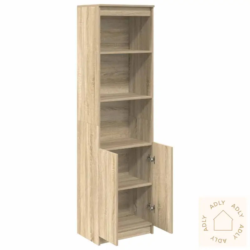 Highboard Sonoma Eik 50X35X180 Cm Konstruert Tre