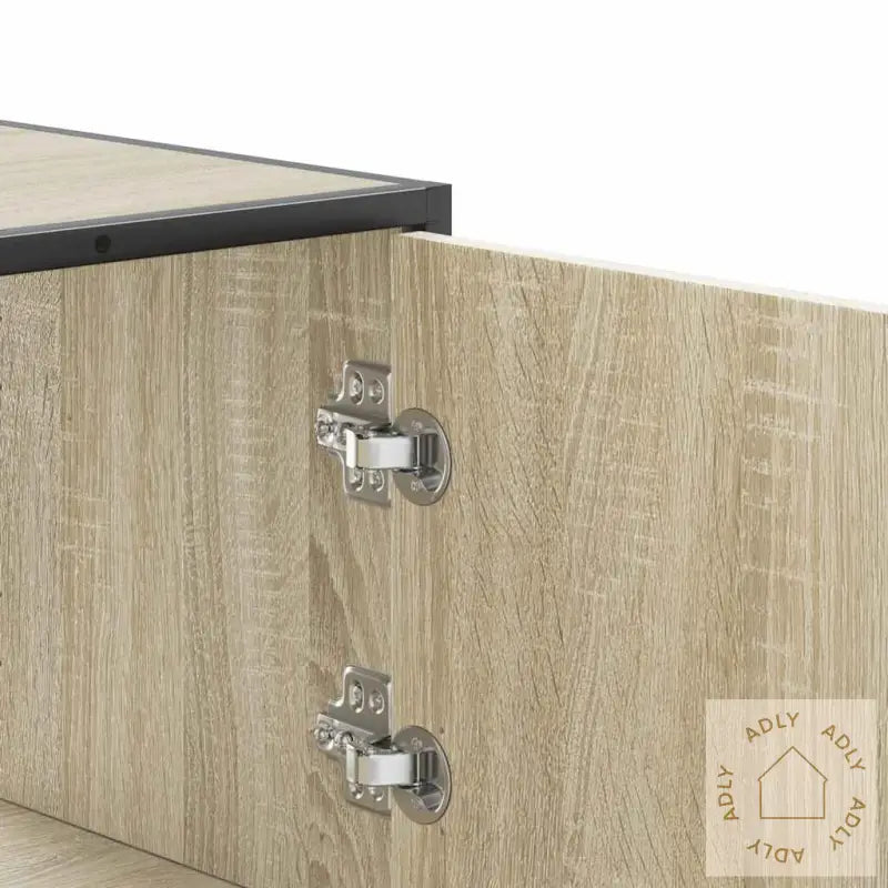 Highboard Sonoma Eik 68X35X106,5 Cm Konstruert Tre Og Metall