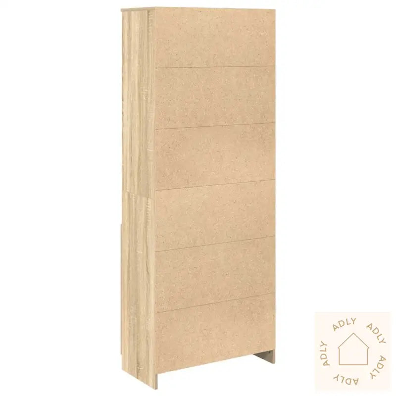 Highboard Sonoma Eik 70X35X180 Cm Konstruert Tre