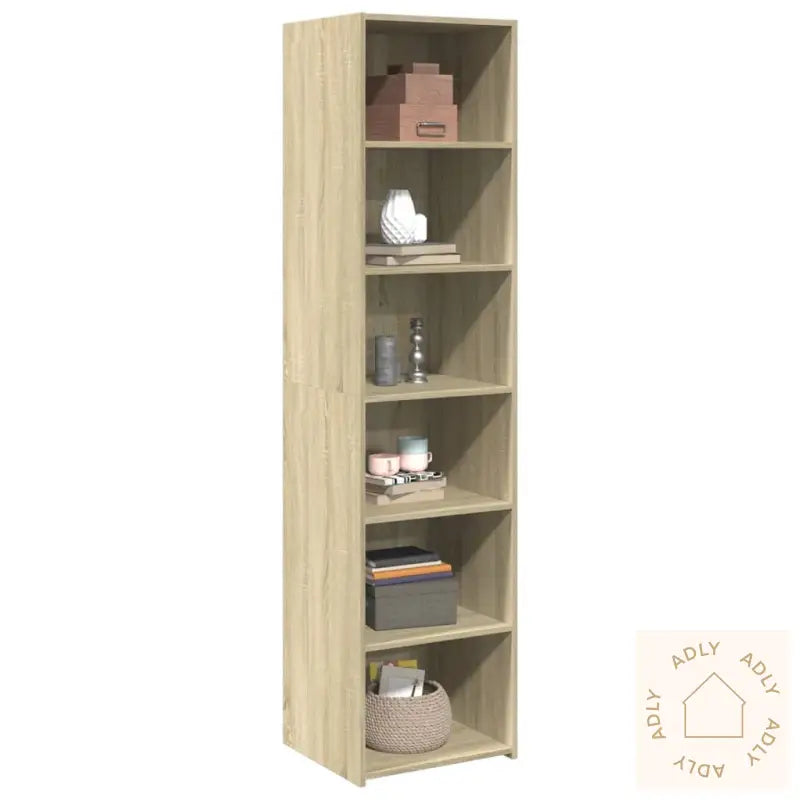 Highboard Sonoma Eik 45X41X185 Cm Konstruert Tre