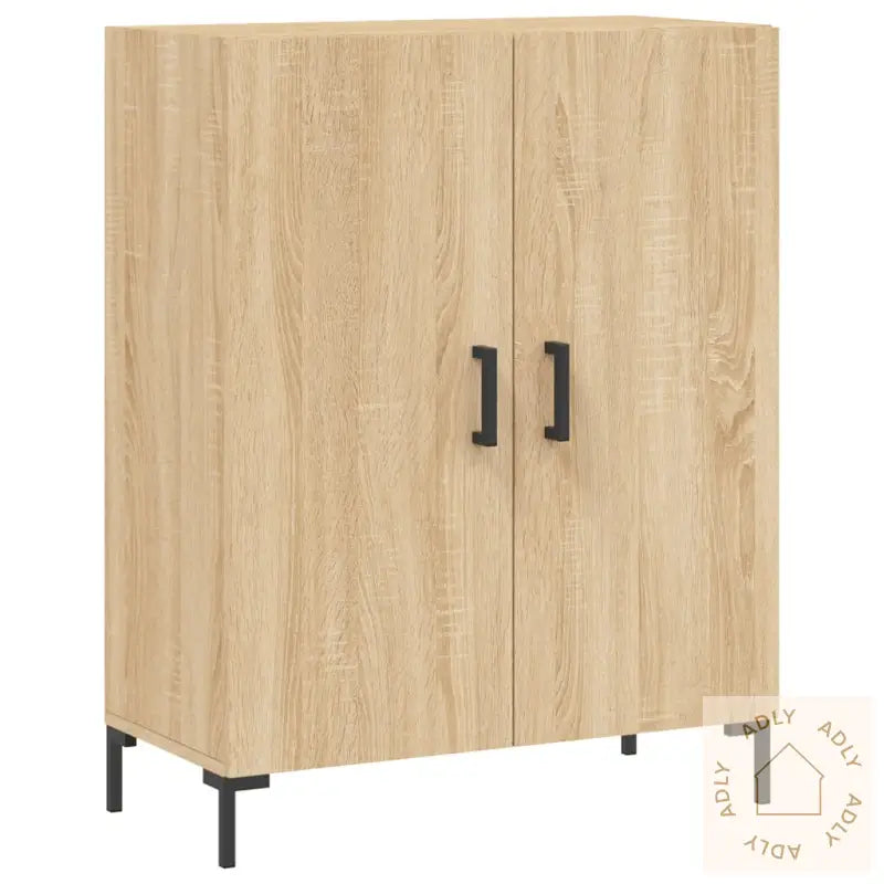 Highboard Sonoma Eik 69,5X34X180 Cm Konstruert Tre