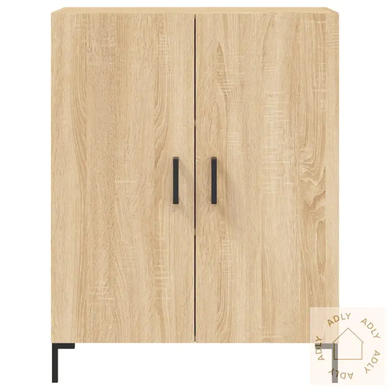 Highboard Sonoma Eik 69,5X34X180 Cm Konstruert Tre