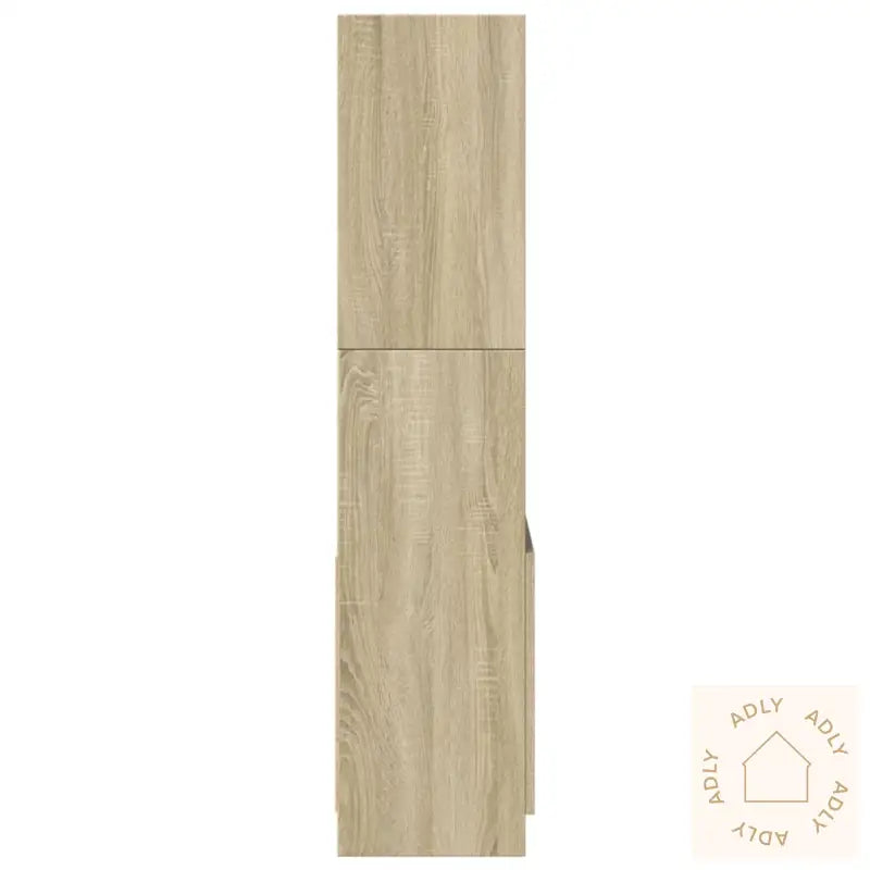 Highboard Sonoma Eik 63X33X140 Cm Konstruert Tre