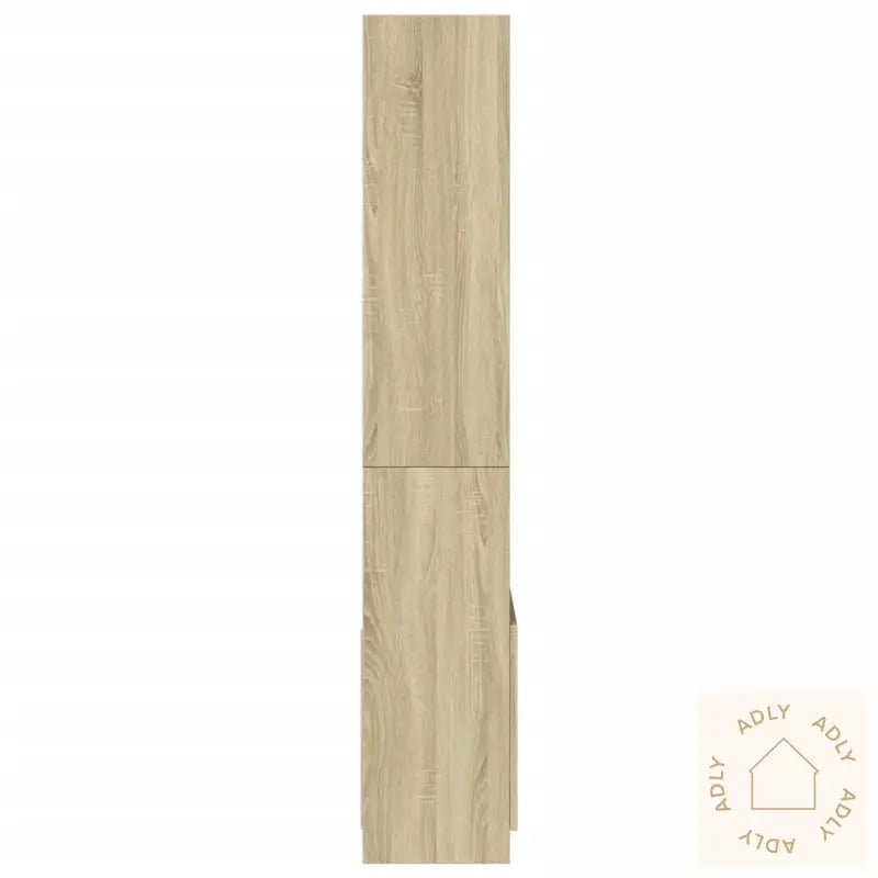 Highboard Sonoma Eik 63X33X180 Cm Konstruert Tre