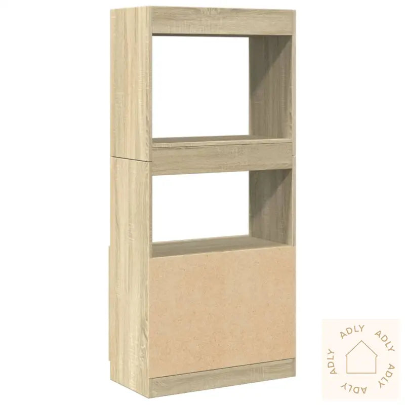 Highboard Sonoma Eik 63X33X140 Cm Konstruert Tre