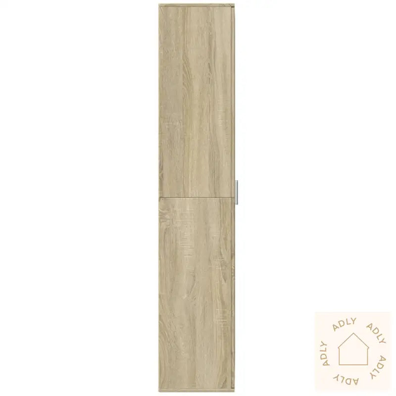 Highboard Sonoma Eik 70X35X180 Cm Konstruert Tre