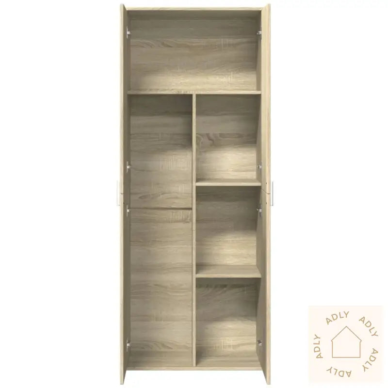 Highboard Sonoma Eik 70X35X180 Cm Konstruert Tre