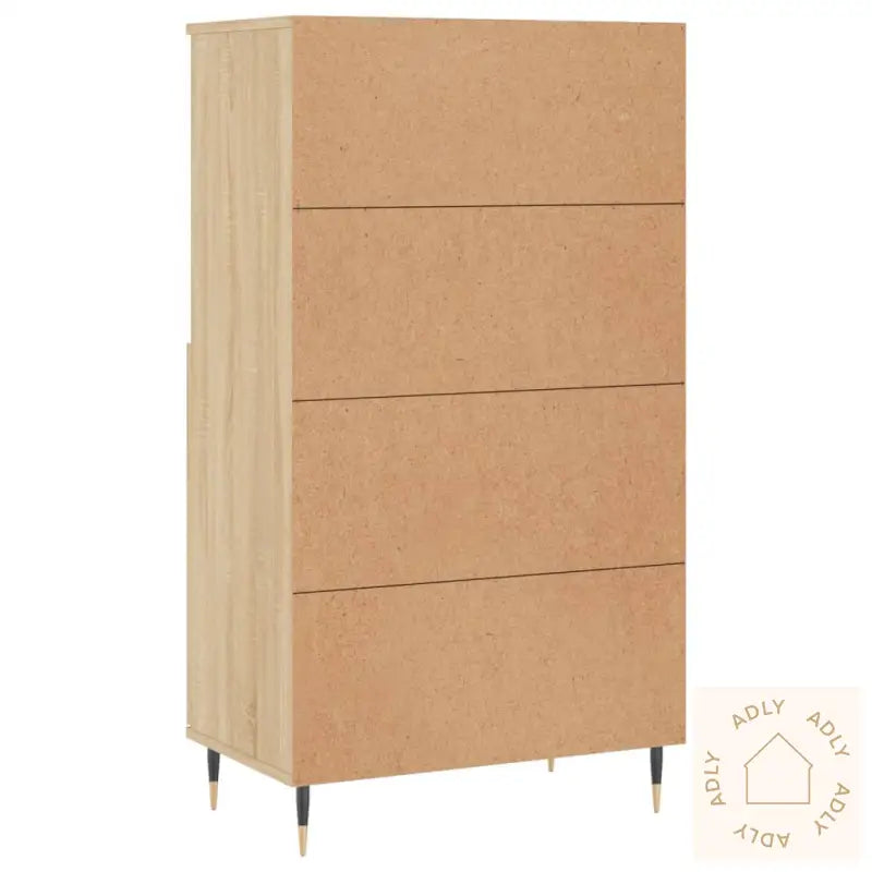 Highboard Sonoma Eik 60X36X110 Cm Konstruert Tre