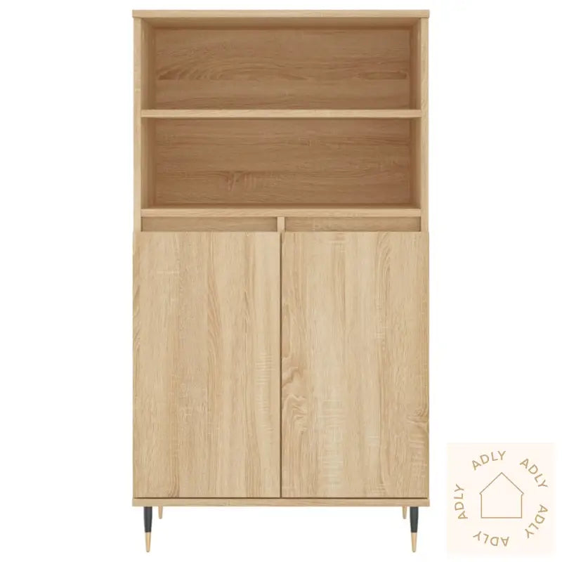 Highboard Sonoma Eik 60X36X110 Cm Konstruert Tre