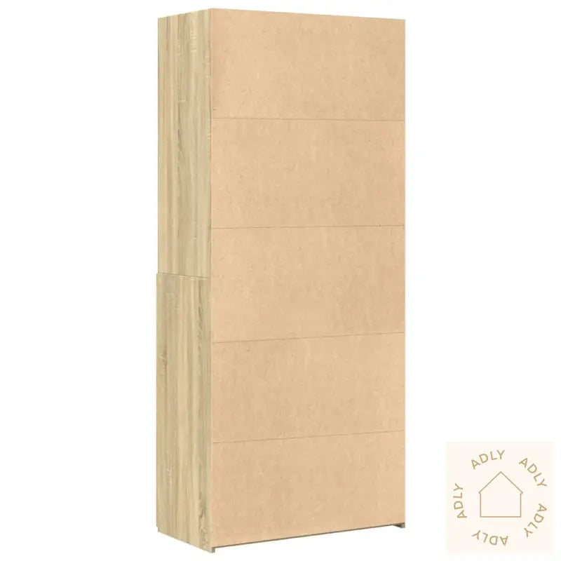 Highboard Sonoma Eik 80X42,5X185 Cm Konstruert Tre